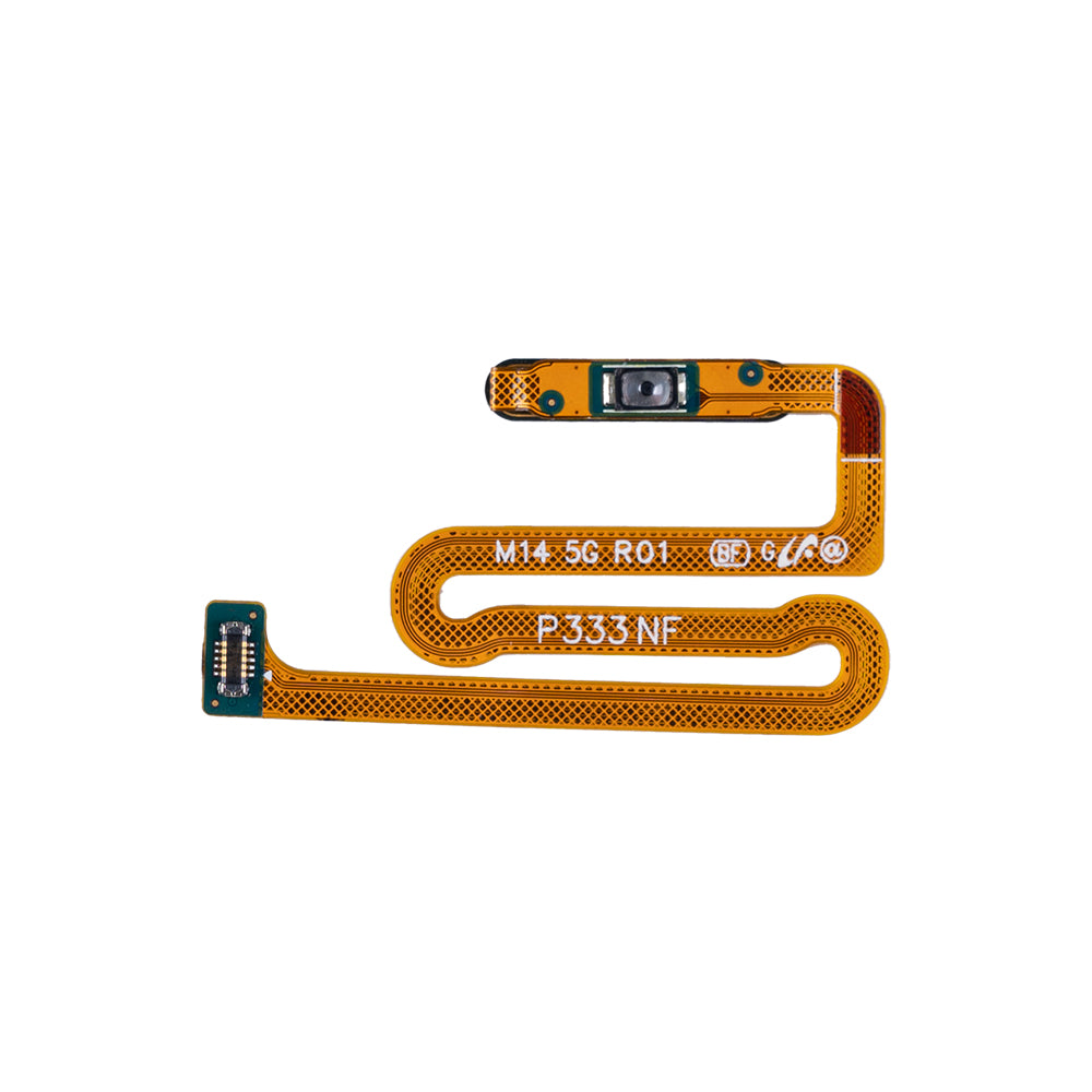 Samsung Galaxy M14 5G M146B Sensor de impressão digital flexível com botão liga/desliga azul claro OEM