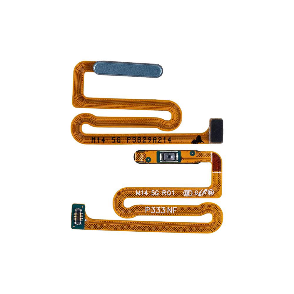 Samsung Galaxy M14 5G M146B Sensor de impressão digital flexível com botão liga/desliga azul claro OEM