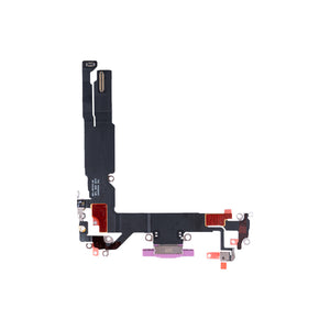For Apple iPhone 16 Sistema de carregamento Flex Rosa Puxado