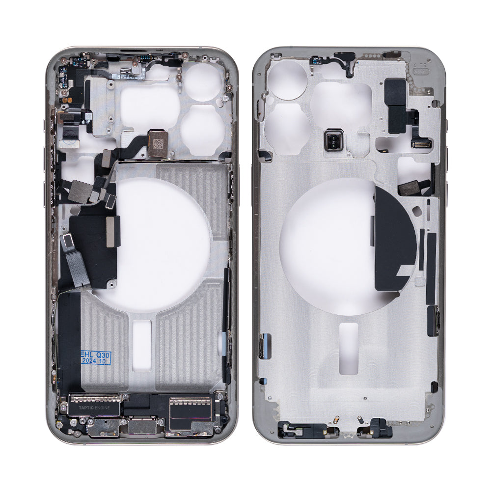 For Apple 15 Pro Max Moldura Central Titânio Natural OEM