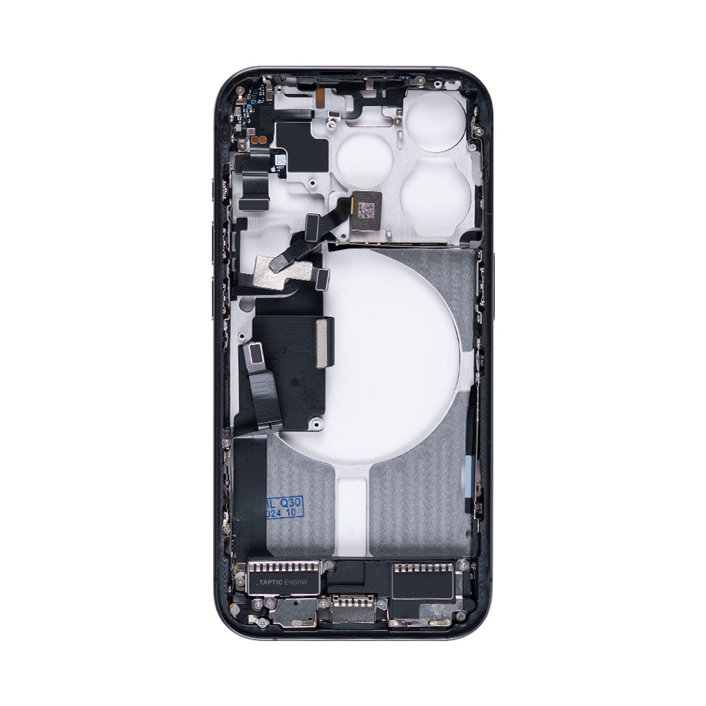 For Apple 15 Pro Moldura Central Preto Titânio OEM