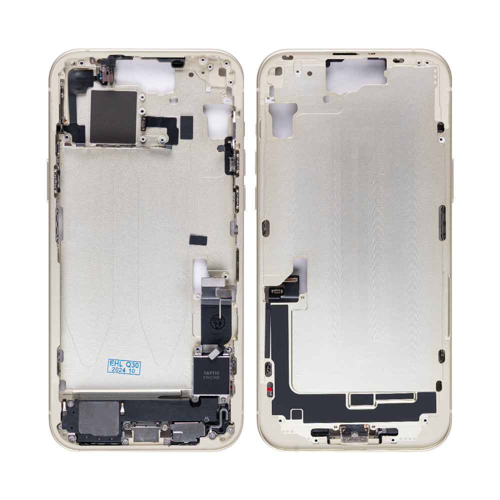 For Apple 15 Plus Moldura Central Amarela OEM