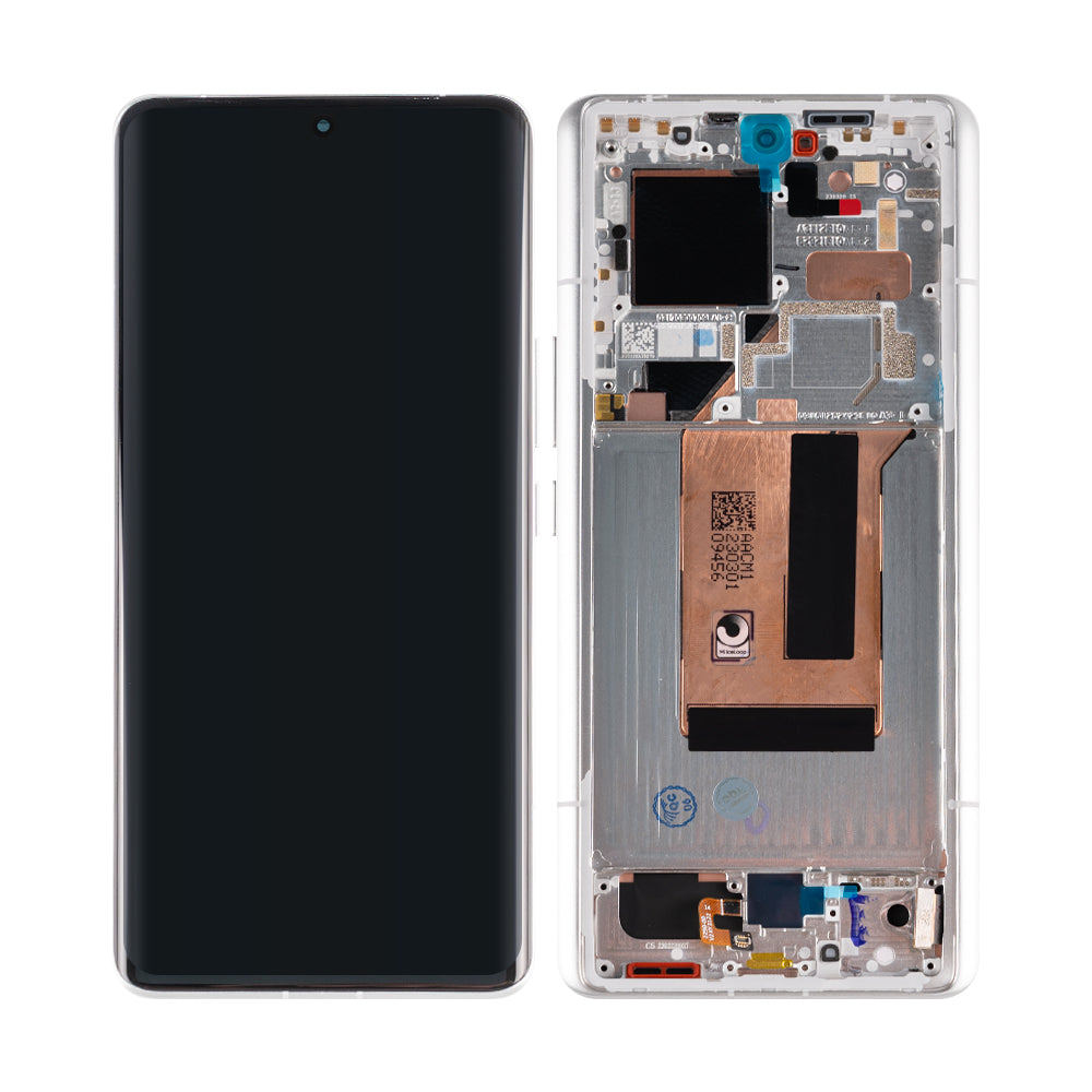 Ecrã e digitalizador Xiaomi 13 Ultra com moldura branca OEM