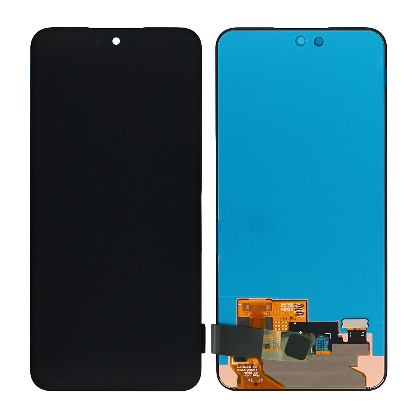 Samsung Galaxy S24 FE S721B Ecrã e digitalizador sem moldura Preto Service Pack