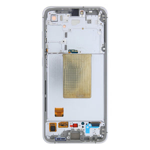 Samsung Galaxy S24 FE S721B Ecrã e digitalizador com moldura Pack de manutenção prateado