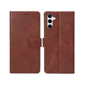 Estante Rixus para Samsung Galaxy S25 Plus Castanho