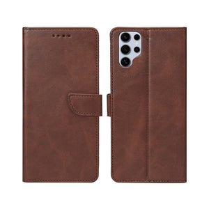 Estante de livros Rixus para Samsung Galaxy S25 Ultra Castanho
