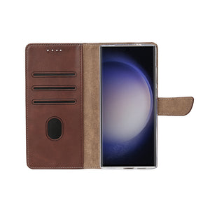 Estante de livros Rixus para Samsung Galaxy S25 Ultra Castanho