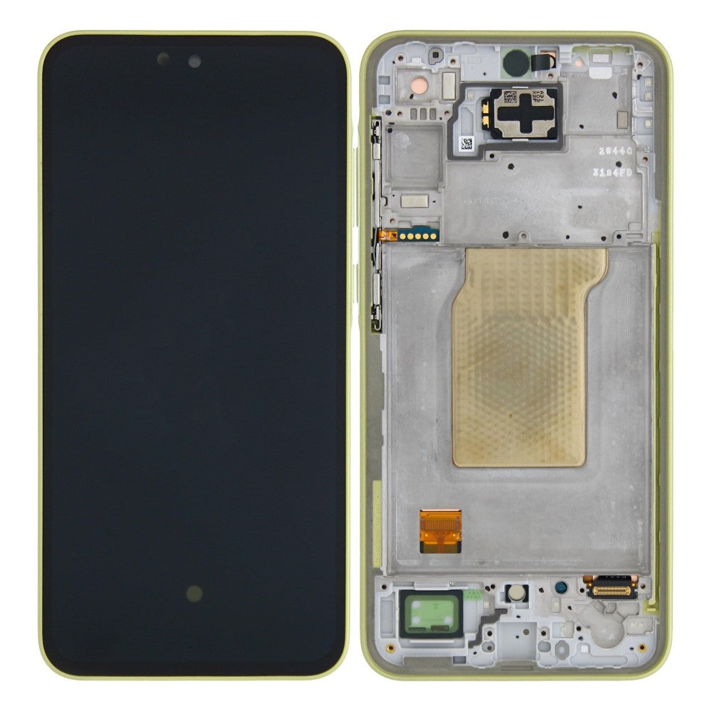 Samsung Galaxy A35 A356B Ecrã e digitalizador com moldura Lemon pré-montado