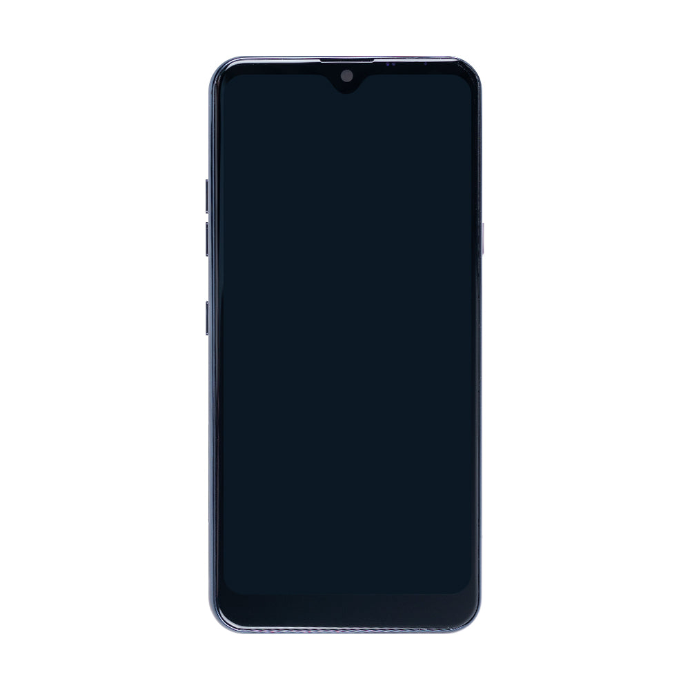 Ecrã e digitalizador LG Q60 com moldura Aurora Black OEM