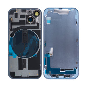 For Apple 14 Carcaça com peças pequenas Azul OEM