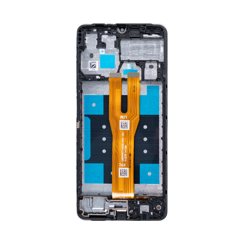 Samsung Galaxy A06 A065F Ecrã e digitalizador com moldura preta Soft-OLED