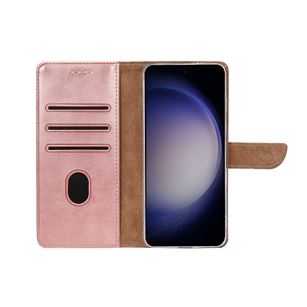 Rixus Bookcase For Samsung Galaxy A36, A37 Pink