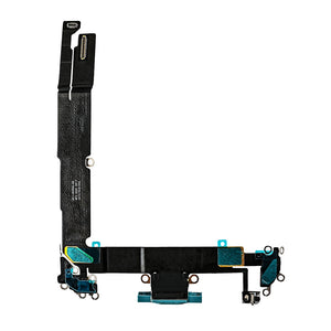 For Apple 16 Plus Sistema de carregamento flexível azul-petróleo puxado