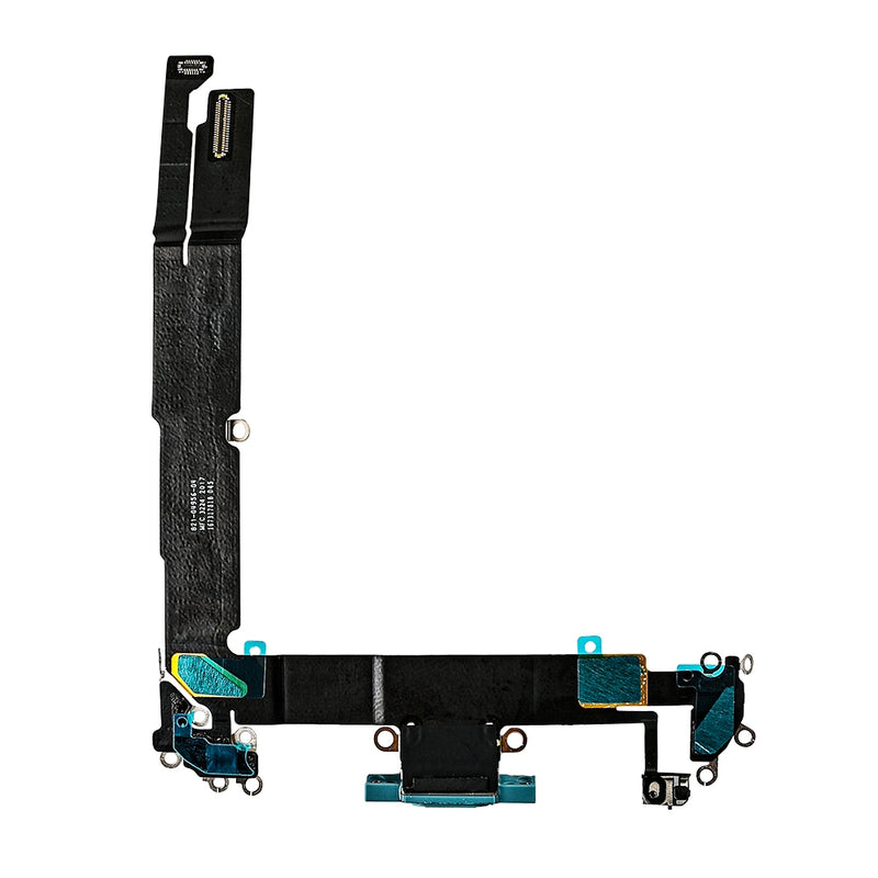 For Apple 16 Plus Sistema de carregamento flexível azul-petróleo puxado