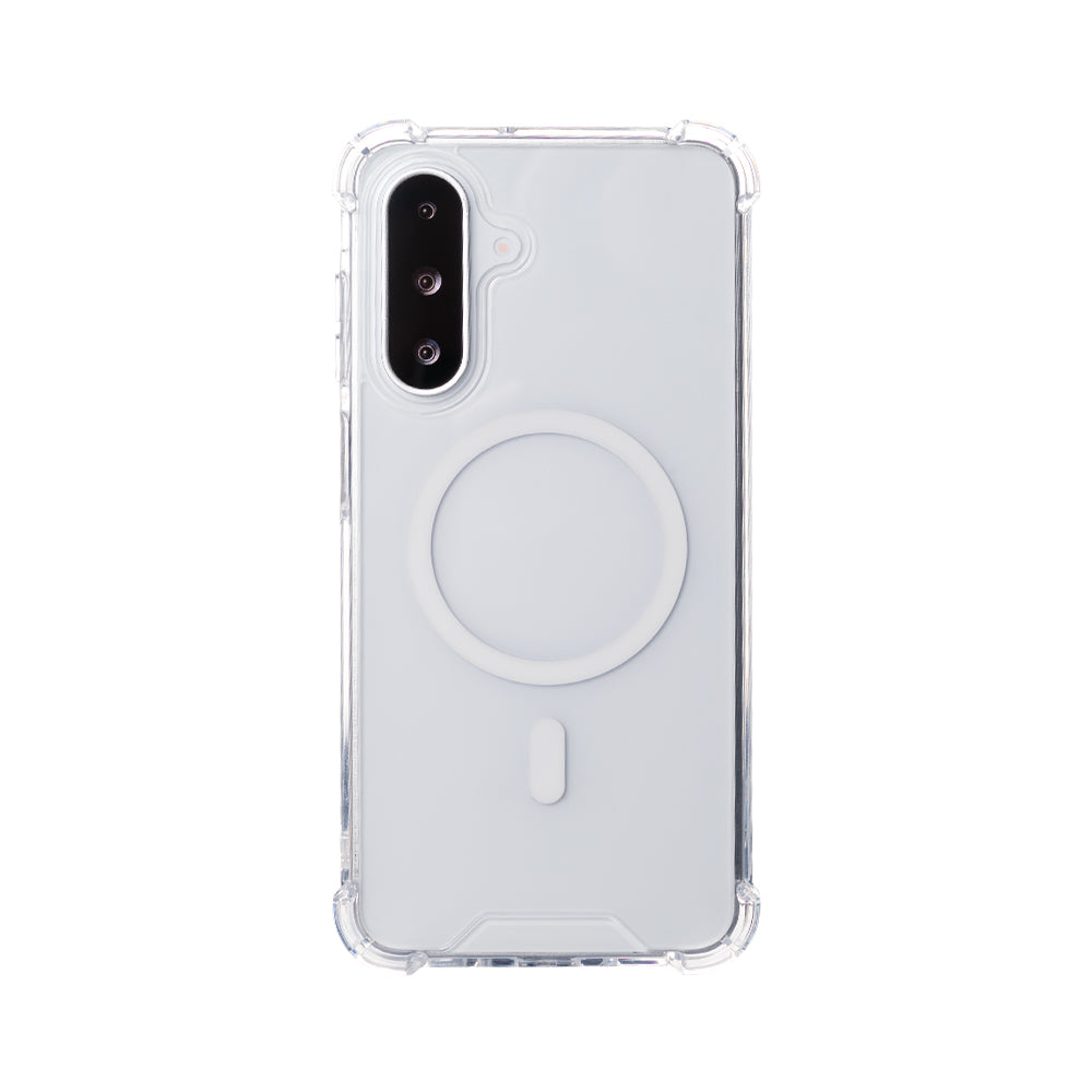 Rixus Anti-Burst Case With MagSafe Compatible For Samsung Galaxy A26, A17 Transparent
