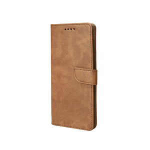 Estante de livros Rixus para Samsung Galaxy A26, A17 Castanho claro