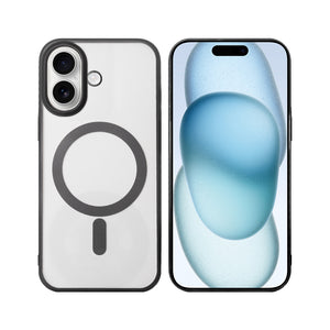 Capa Rixus Instinct Mag For Apple iPhone 16 Plus Preto