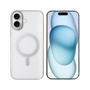 Capa Rixus Instinct Mag For Apple iPhone 16 Plus Prateada