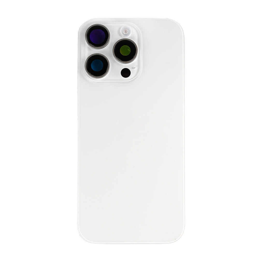 For Apple 16 Pro Back Glass com NFC, moldura da câmara ampliada, titânio branco compatível