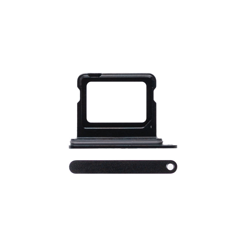 For Apple iPhone 16, 16 Plus Suporte para cartão SIM Preto Puxado
