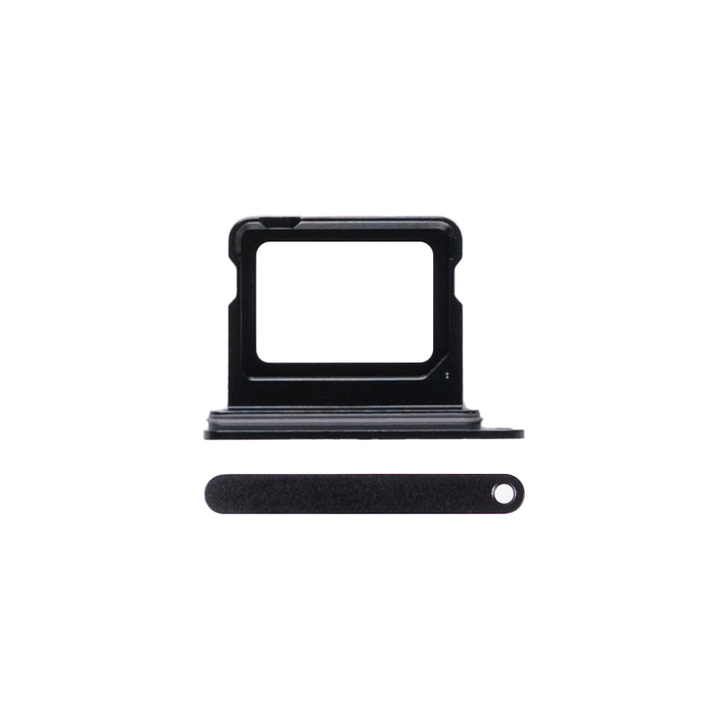 For Apple iPhone 16, 16 Plus Suporte para cartão SIM Preto Puxado