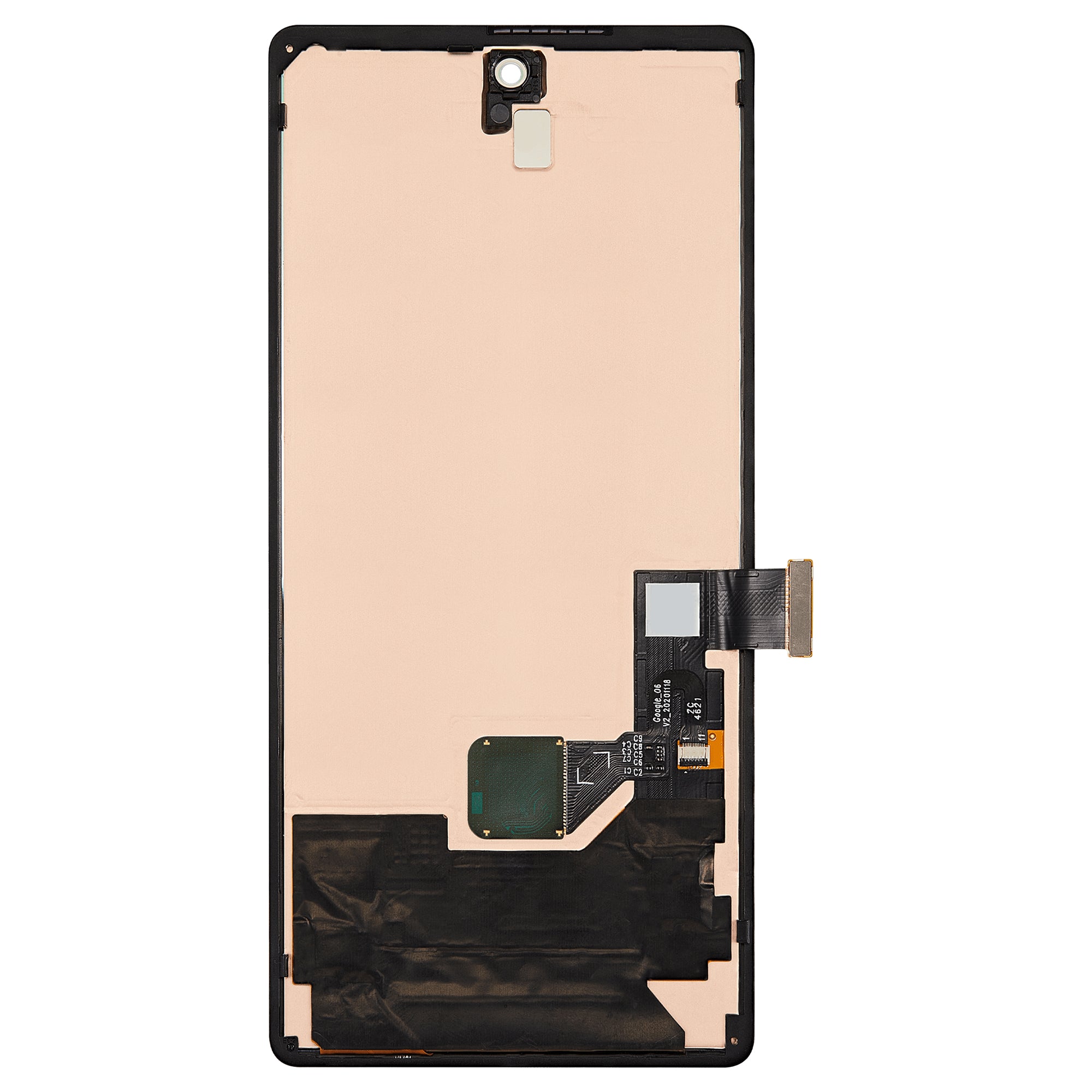 Ecrã e digitalizador do Google Pixel 6 sem moldura Service Pack preto
