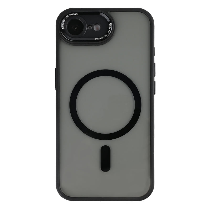 Rixus Classic 04 Case With MagSafe Compatible For Apple iPhone 16e Black