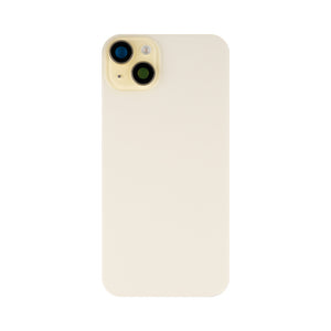 For Apple 15 Plus Vidro traseiro com NFC, moldura da câmara ampliada Amarelo Compatível