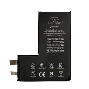 For Apple bateria For Apple 15 Pro (soldagem por pontos necessária) Sem BMS/IC OEM