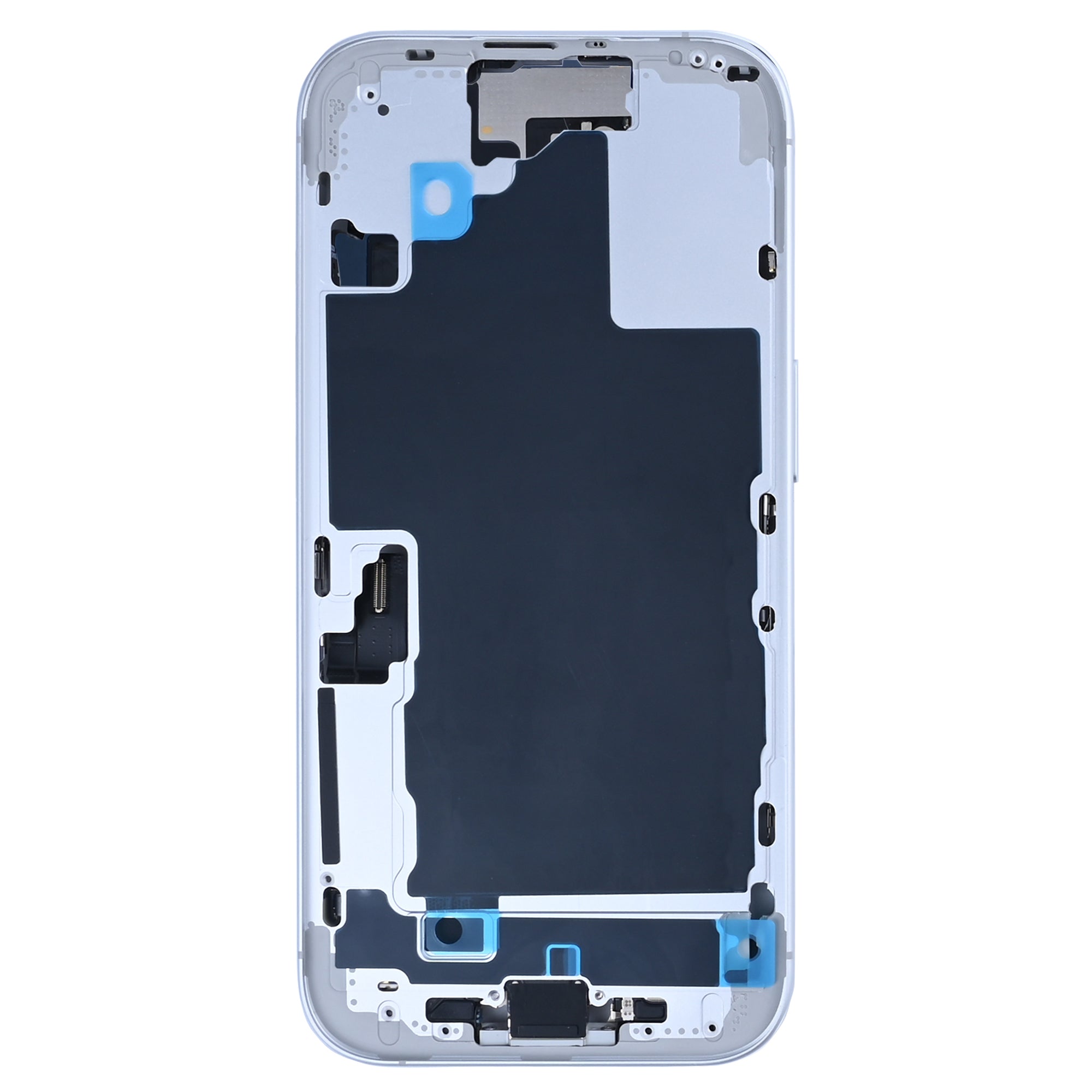 For Apple 16 Carcaça com peças pequenas Branco OEM