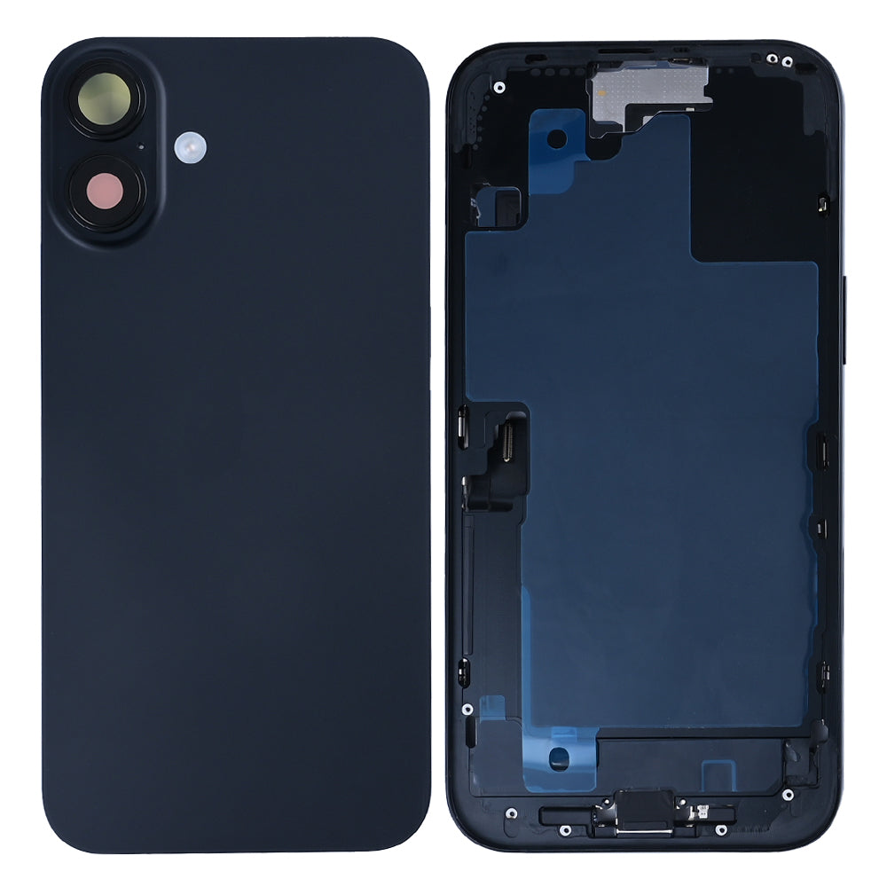 For Apple 16 Plus Carcaça com peças pequenas Preto OEM
