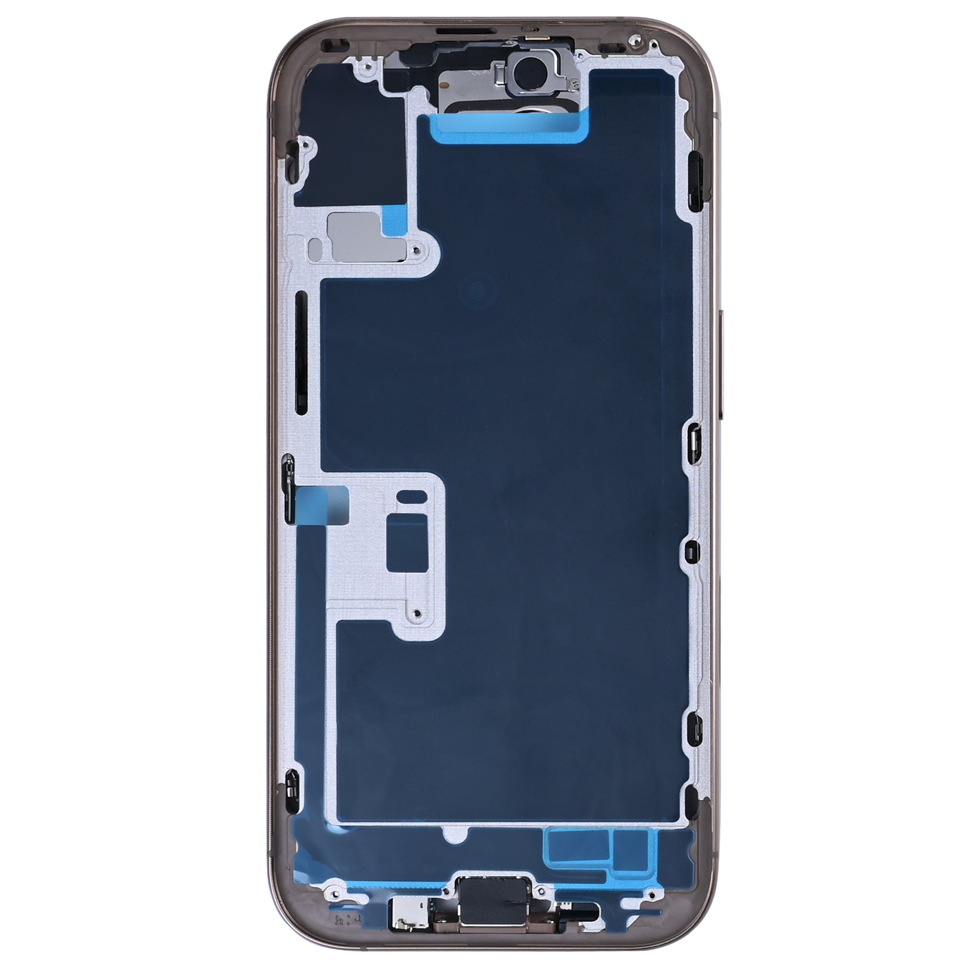 For Apple 16 Pro Carcaça com peças pequenas Titânio deserto OEM