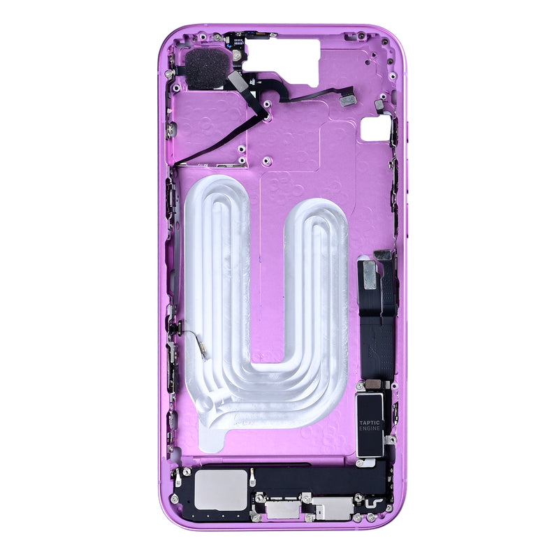 For Apple 16 Plus Moldura Central Rosa OEM