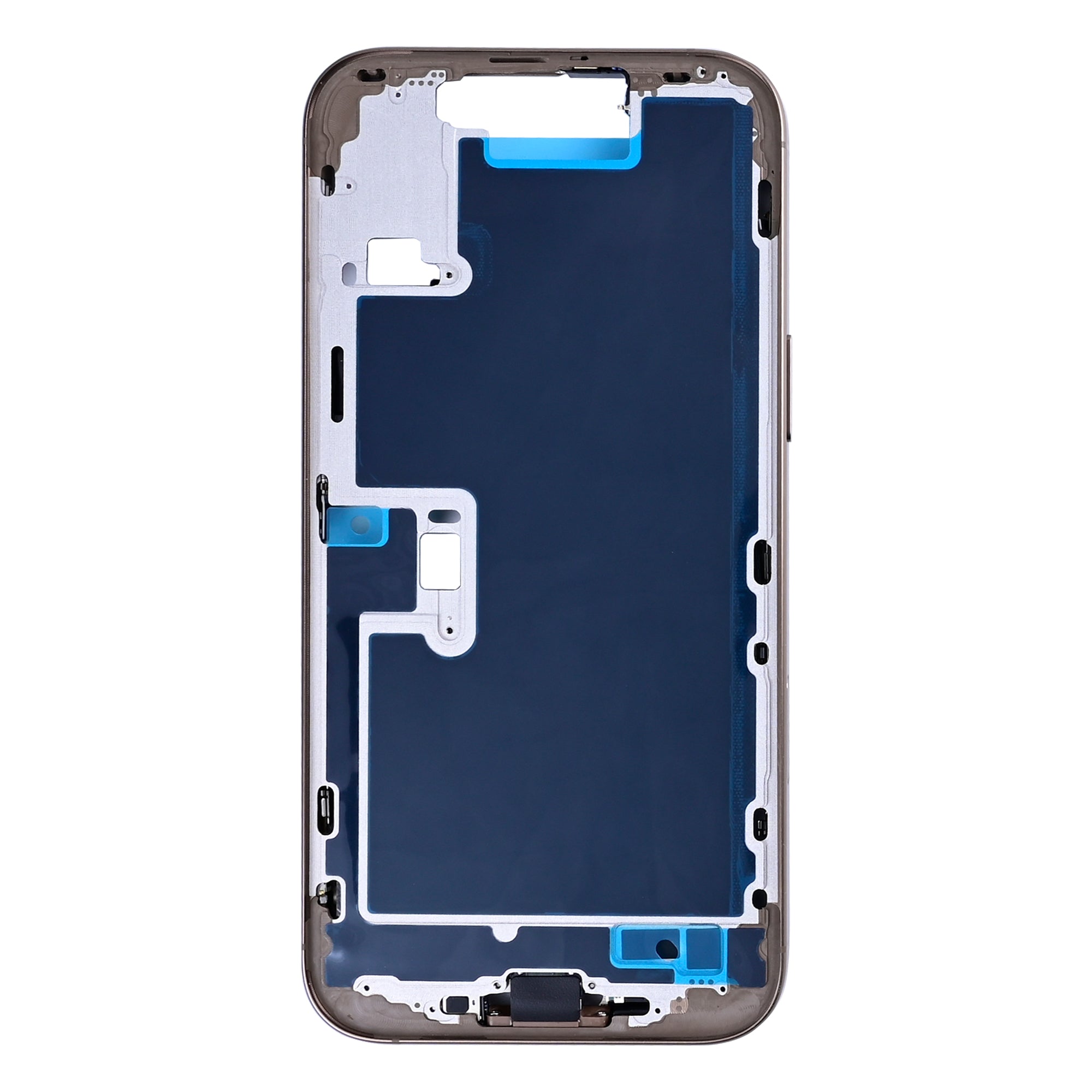 For Apple 16 Pro Max Moldura Central Titânio Deserto OEM