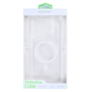 Rixus Anti-Burst Case With MagSafe Compatible For Xiaomi 15 Pro, 15S Pro Transparent