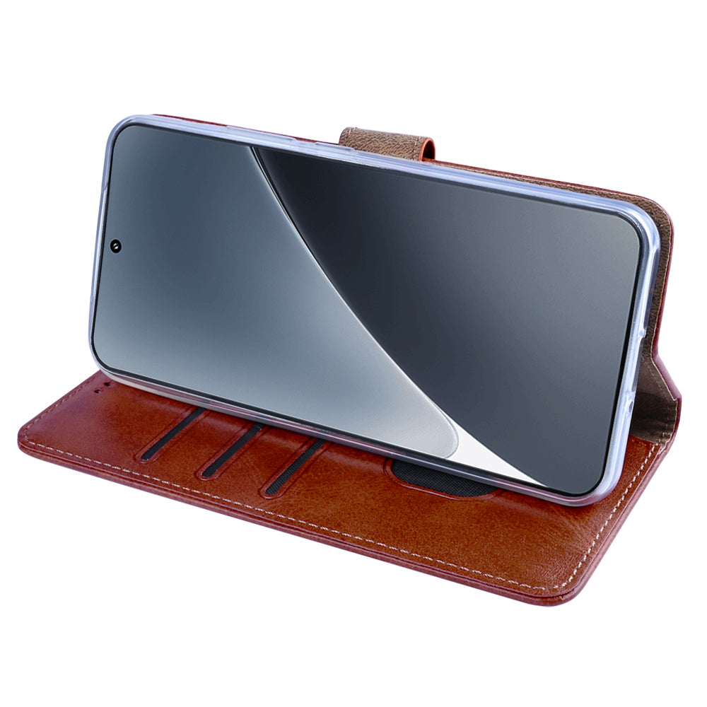 Estante de livros Rixus para Xiaomi 15 Pro castanha