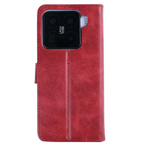 Estante de livros Rixus para Xiaomi 15 Pro Vermelho escuro