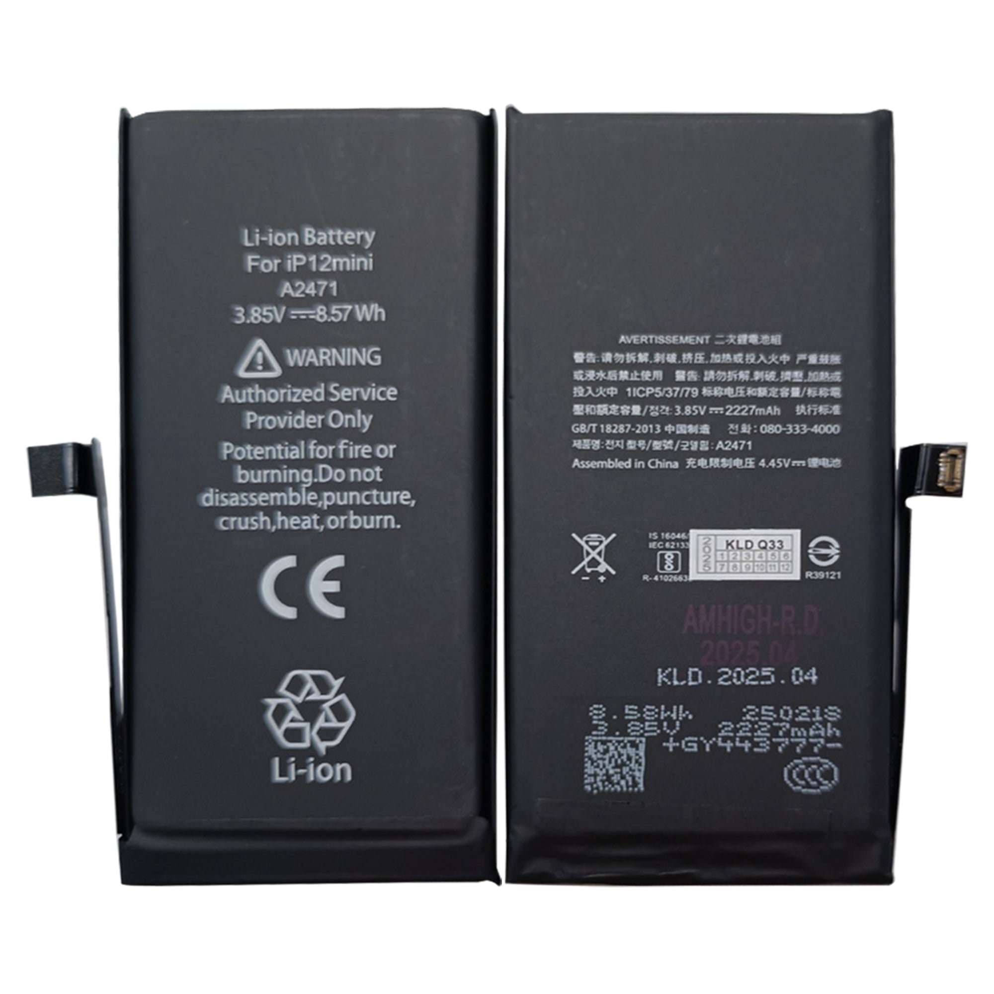 For Apple 12 Mini Executar Diagnóstico Bateria OEM