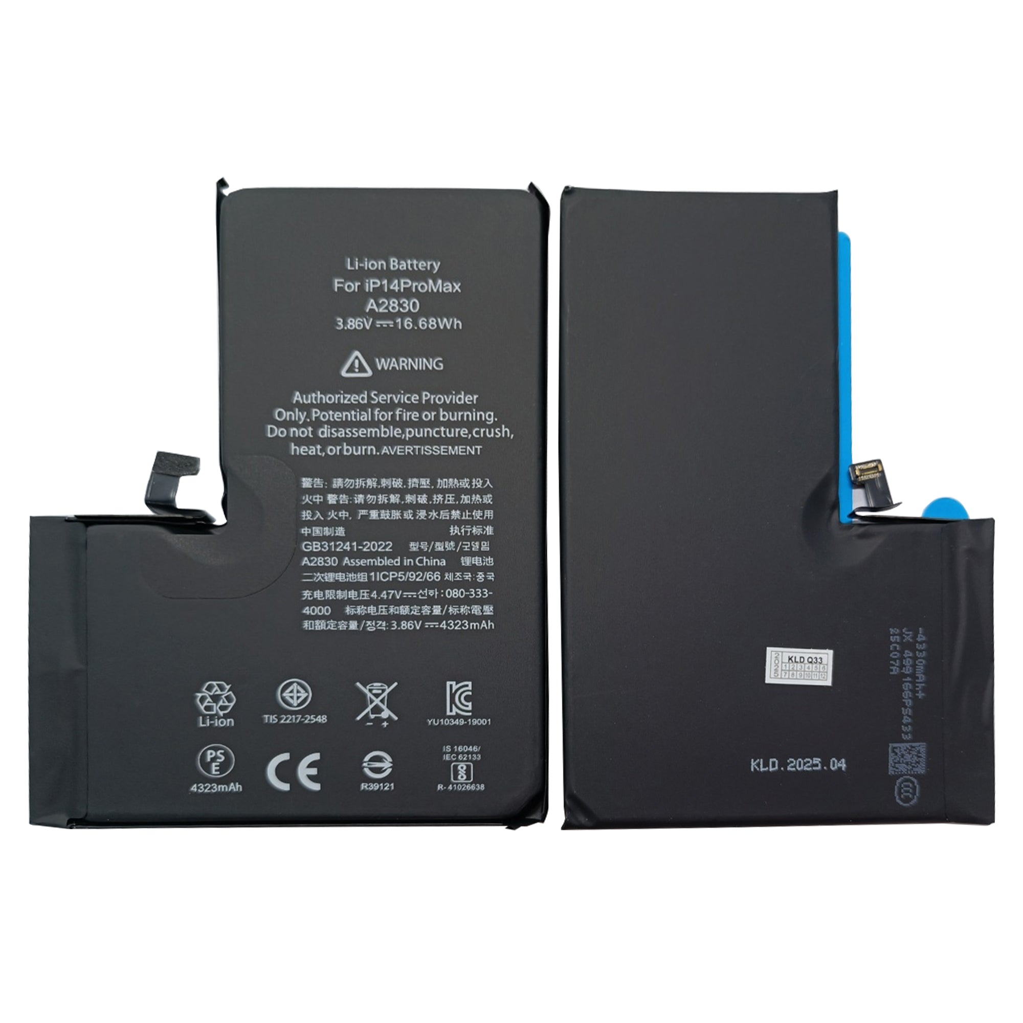 For Apple 14 Pro Max Executar Diagnóstico Bateria OEM