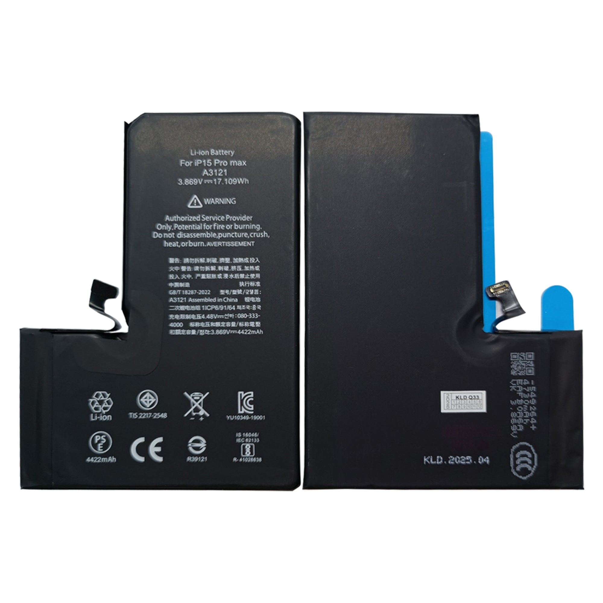 For Apple 15 Pro Max Executar Diagnóstico Bateria OEM