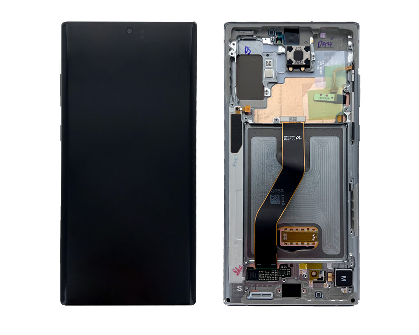 Samsung Galaxy Note 10 Plus N975F Ecrã e digitalizador com moldura Aura Glow Service Pack