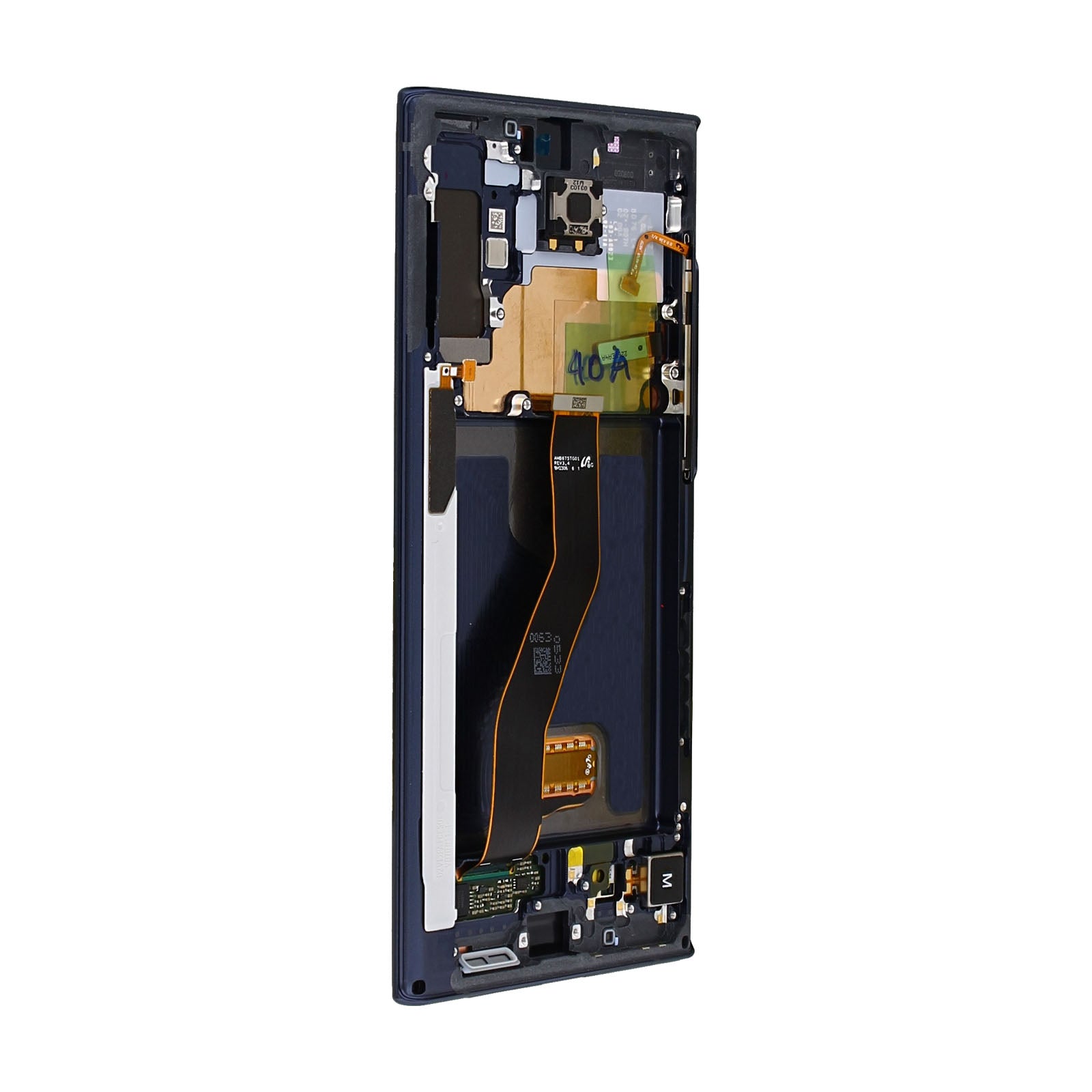 Samsung Galaxy Note 10 Plus N975F Ecrã e digitalizador com moldura Aura Black Service Pack