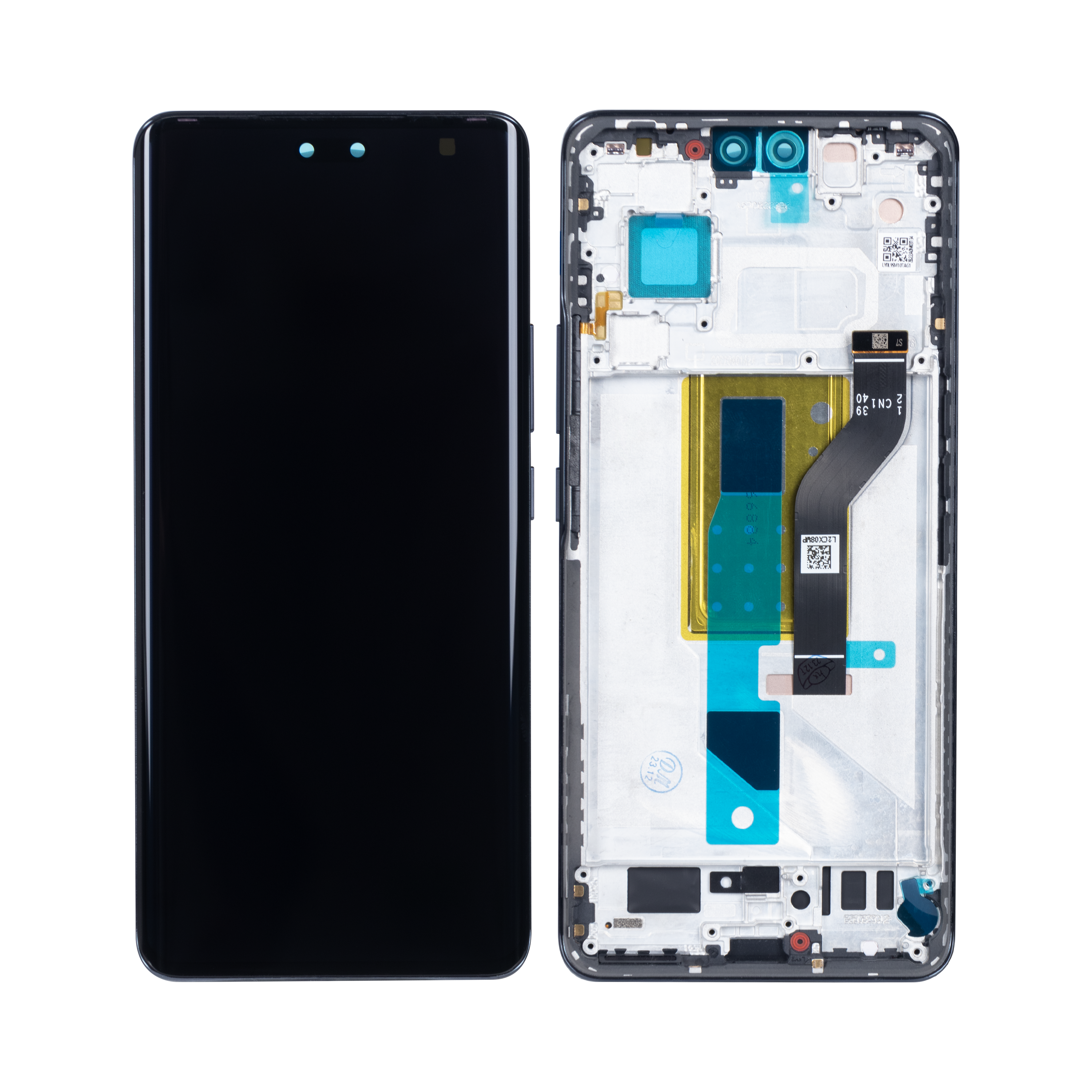 Xiaomi 13 Lite Ecrã e digitalizador com moldura Preto OEM