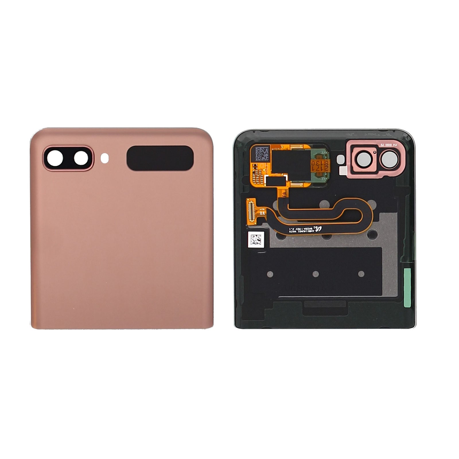 Samsung Galaxy Z Flip 5G F707B Sub Ecrã e digitalizador Mystic Bronze Service Pack