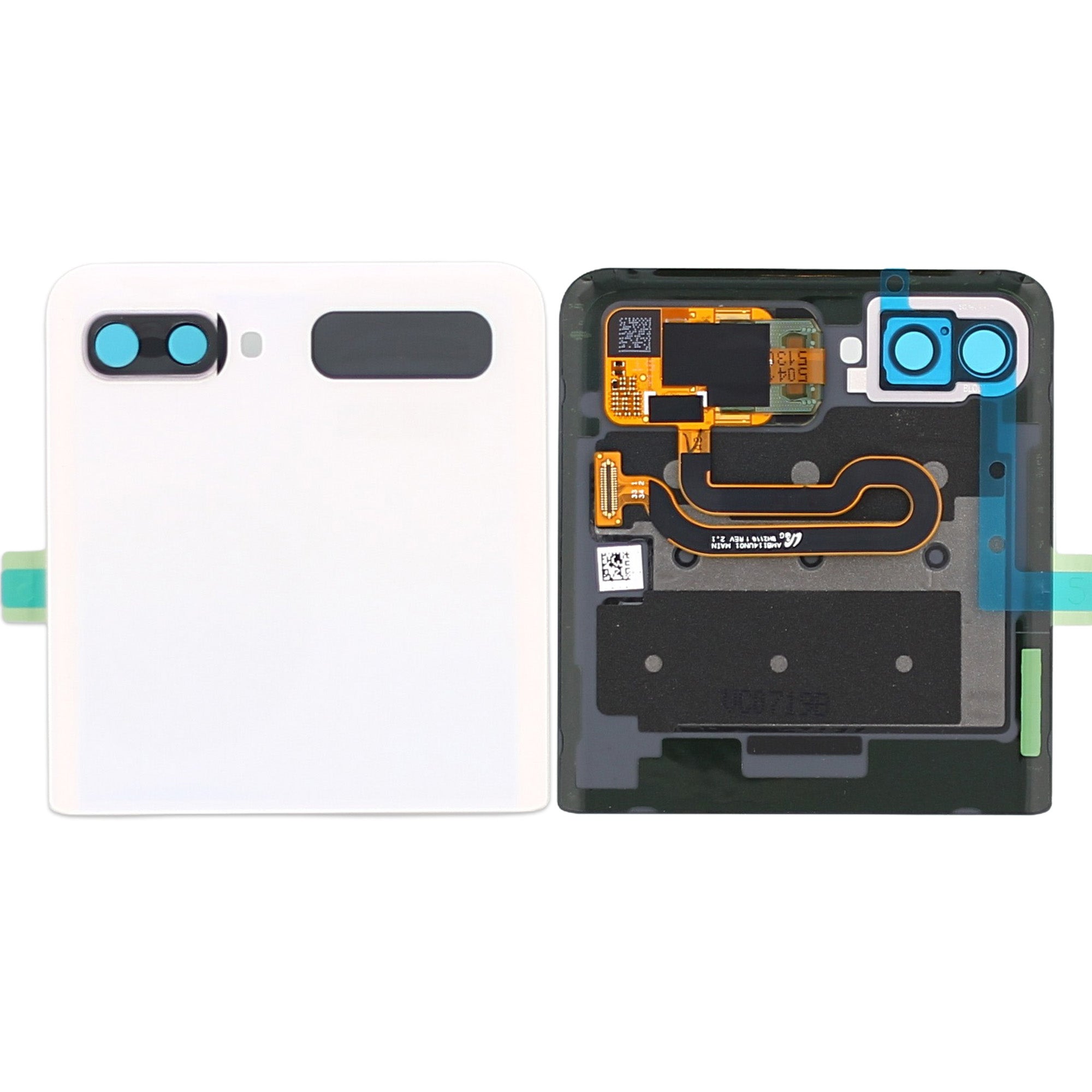 Samsung Galaxy Z Flip 5G F707B Sub Display e Digitalizador Mystic White Service Pack