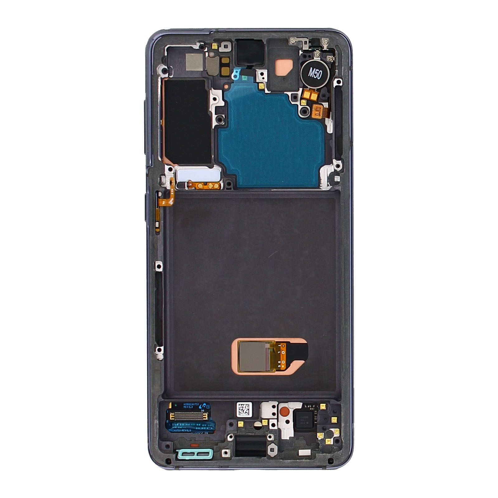 Samsung Galaxy S21 5G G991B Ecrã e digitalizador com moldura Phantom Grey Service Pack