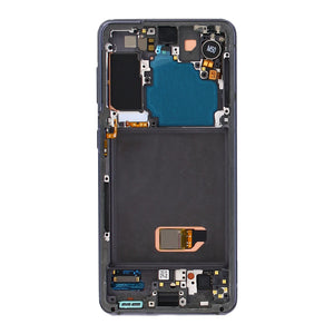 Samsung Galaxy S21 5G G991B Ecrã e digitalizador com moldura Phantom Grey Service Pack