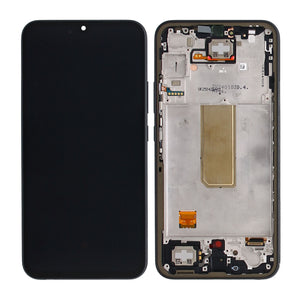 Samsung Galaxy A34 5G A346B Display And Digitizer With Frame Black Service Pack