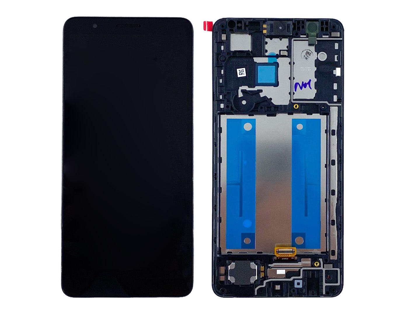 Samsung Galaxy A01 Core A013F Ecrã e digitalizador com moldura Preto Service Pack
